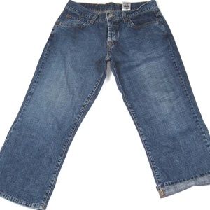 LUCKY BRAND Classic Fit Buttonfly Crop Jeans